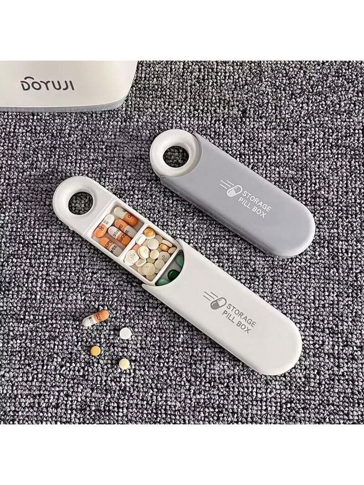 Three-Compartment Small Pill Organizer Box