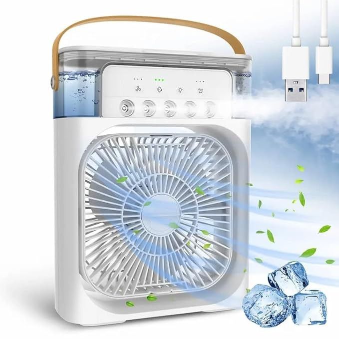 Rechargeable Battery Operated Mini USB Fan With Mist Water Spray