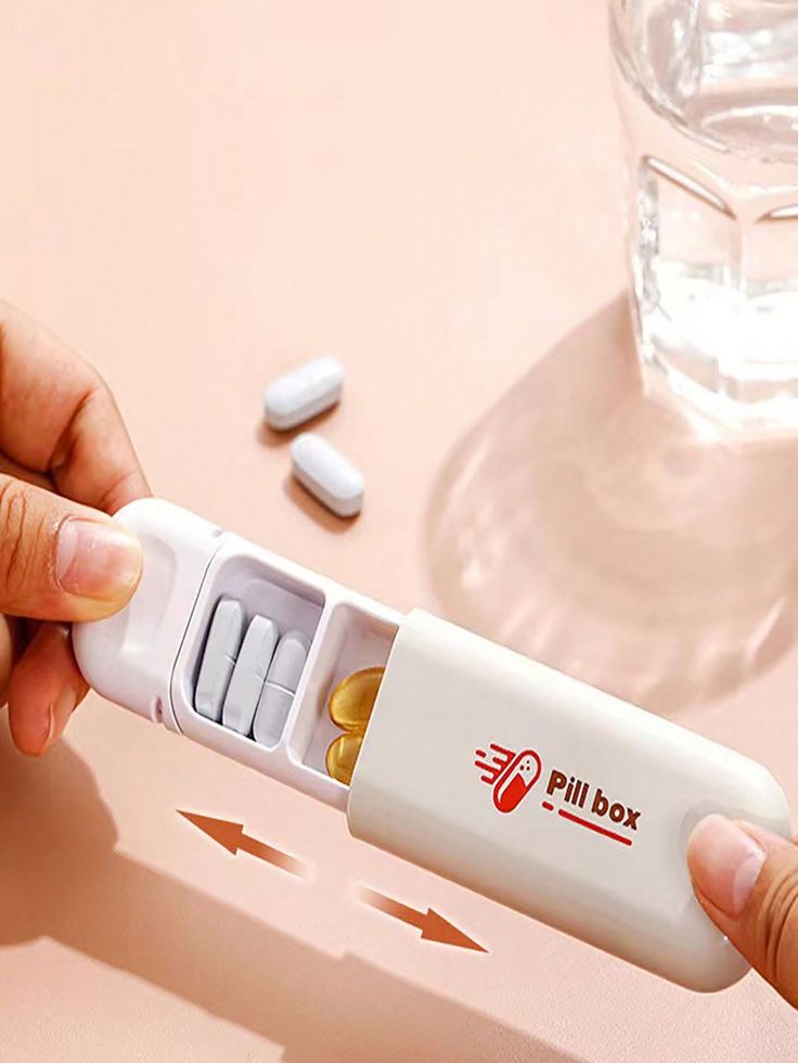 Three-Compartment Small Pill Organizer Box