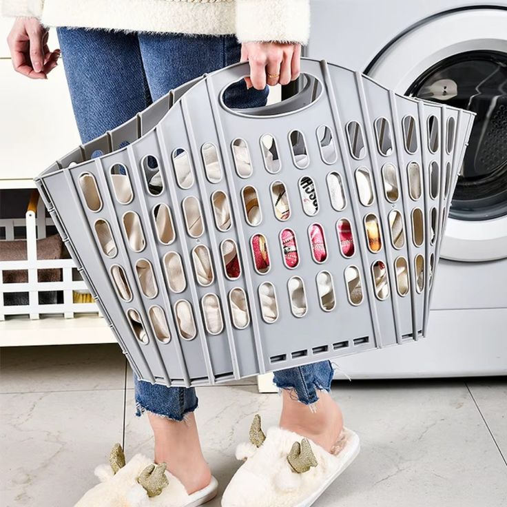 Wall Mounted Foldable Laundry Basket