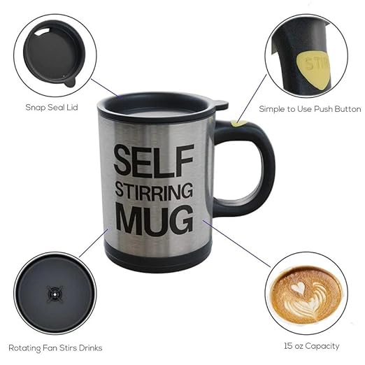 Self Stirring Coffee Mug