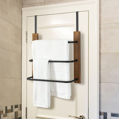 DualEase Towel Rack with Hooks