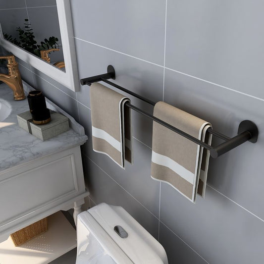 DualEase Towel Rack with Hooks