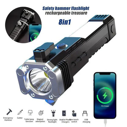 Portable Rechargeable Torch LED Flashlight